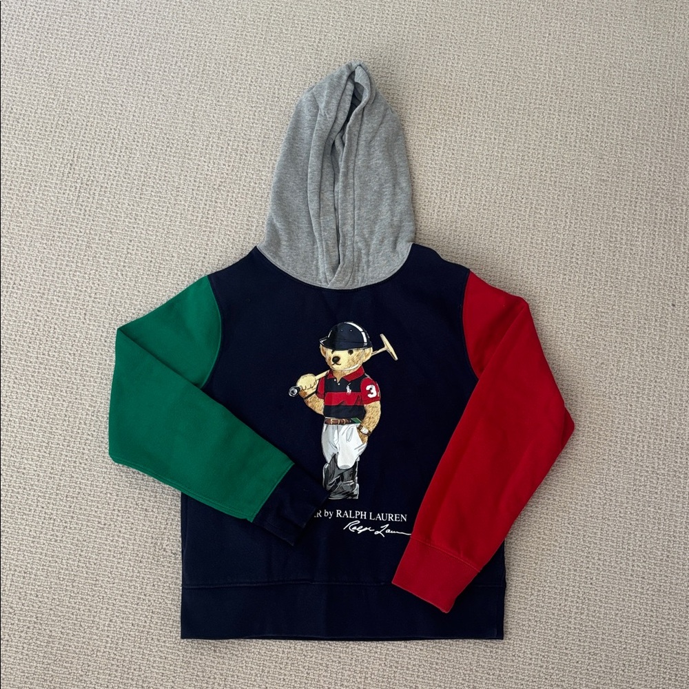 Ralph Lauren Multicolor Bear Graphic Hoodie